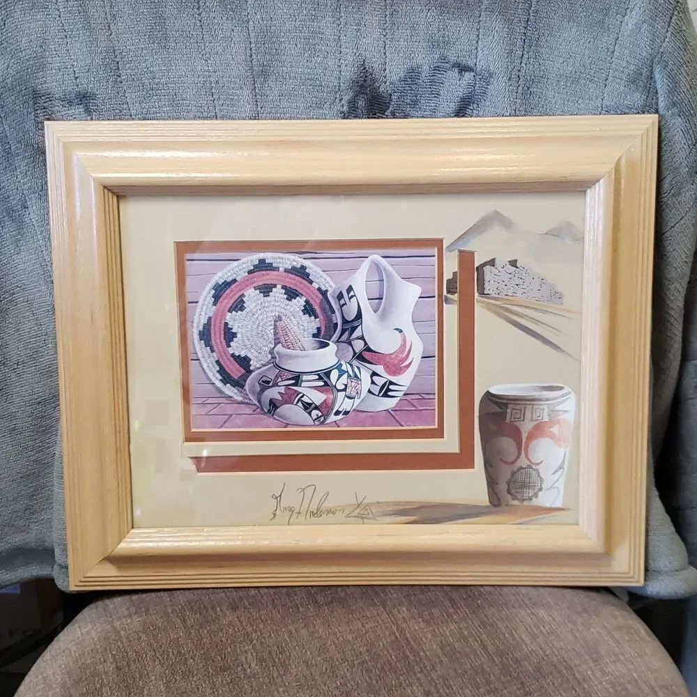 Southwestern Navajo Art Framed Print by Greg Anderson